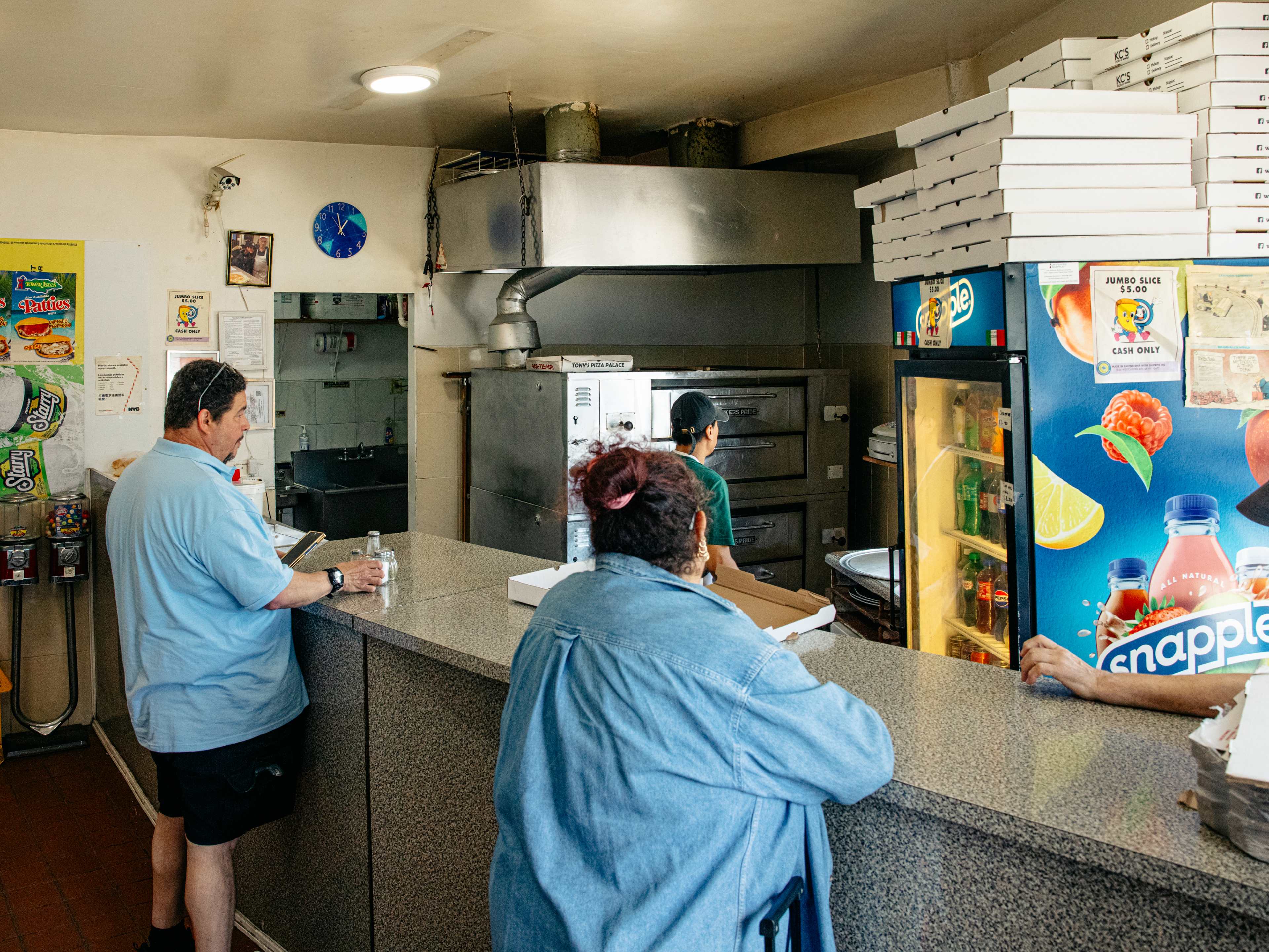 counter at Cross Bronx Pizzeria