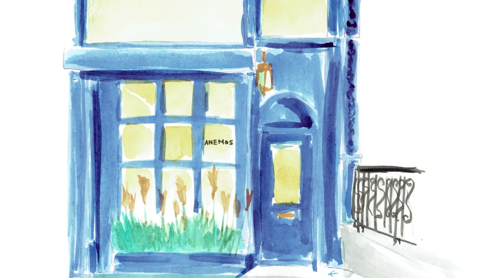 An illustration of Aenmos' New York Pop-Up Shop.