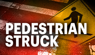 PEDESTRIAN struck