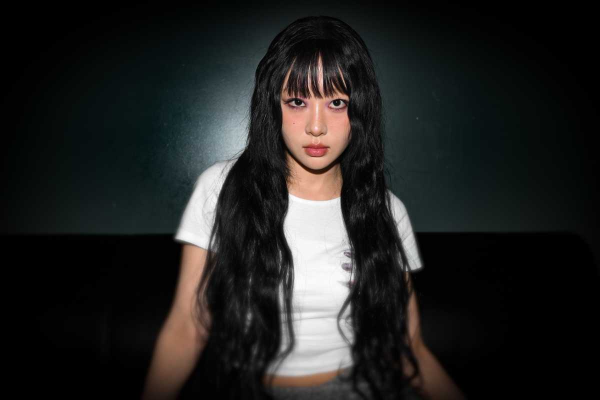 K-pop star YVES performs at The Palladium Times Square.