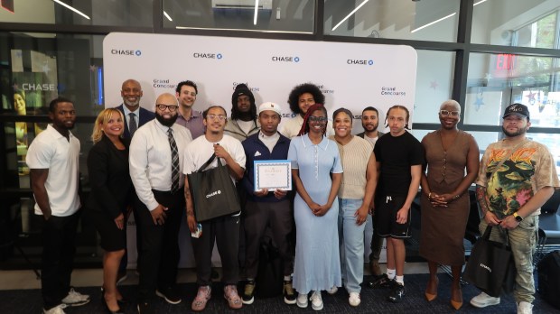 Graduation for the Bronx Chase Community Center's Youth for Justice program. (Courtesy of JPMorgan Chase)