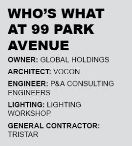 The Plan: 99 Park Avenue Returns to Its Art Deco Roots in Midtown Who's what at 99 Park Avenue.