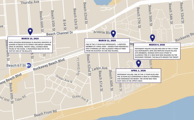 The Ocean Village gang takedown. (Queens DA)