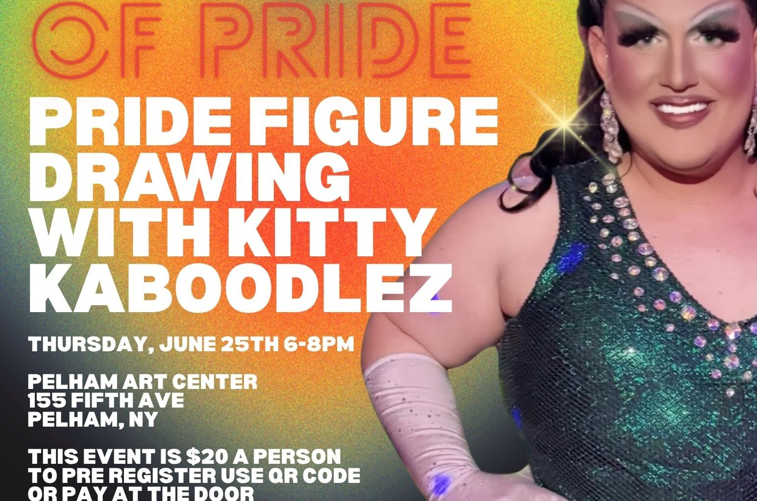 Pelham Art Center kicks off weekly figure-drawing sessions with drag queen as model on June 25 – Pelham Examiner