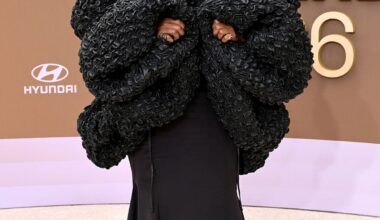 Queen Latifah wears Kilian Kerner Fall 2026 at the 2026 BET Awards before the Lauryn Hill tribute performance.