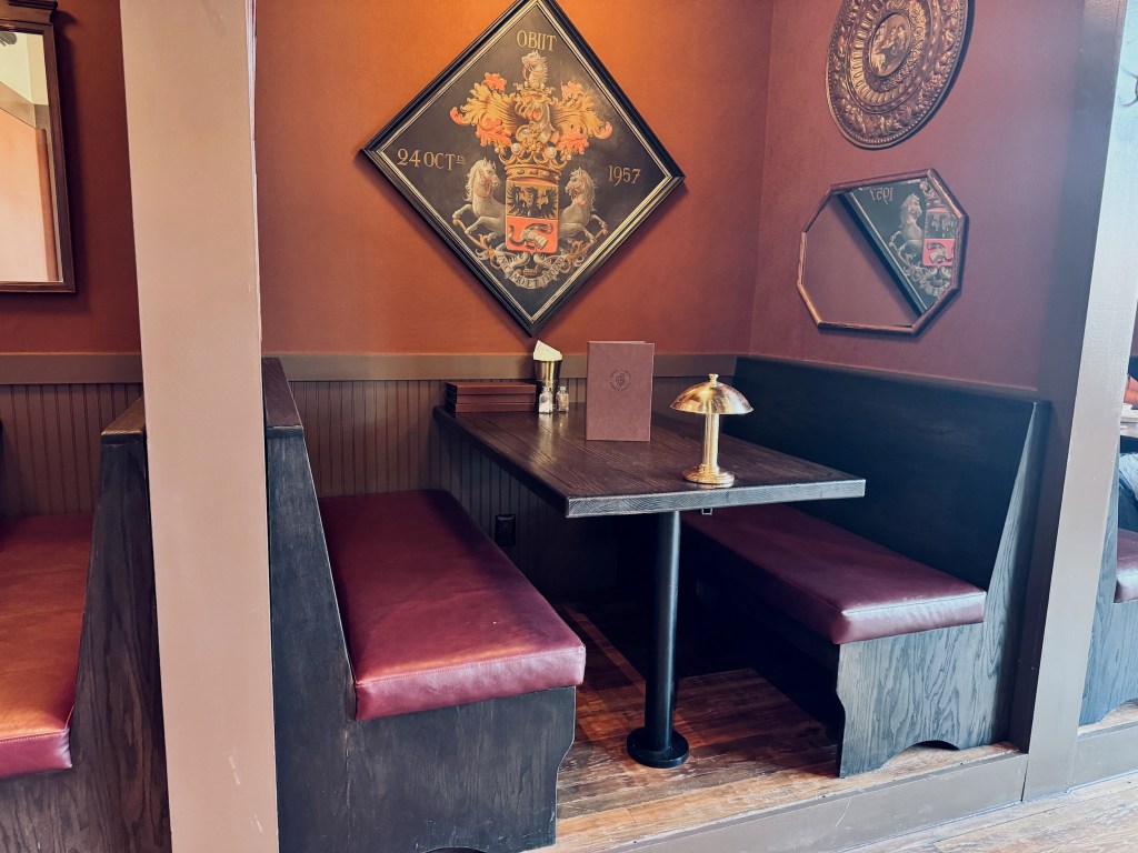 There are some great cozy nooks at Queen’s Head Pub.