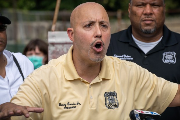 Benny Boscio, president of the Correction Officers Benevolent Association.