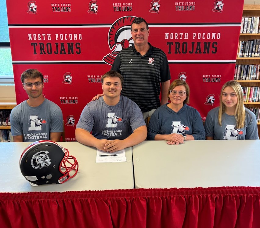 North Pocono’s Cole Zimmerman will continue his academic and football...