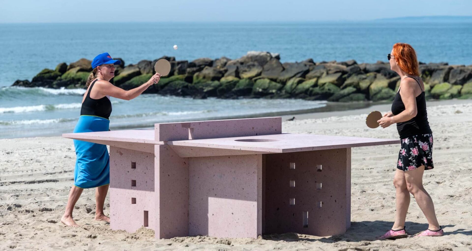 Six artists envision ping-pong tables for exhibition at Rockaway Beach