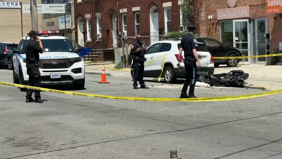 13-year-old killed in Queens scooter crash after car door opens – NBC New York