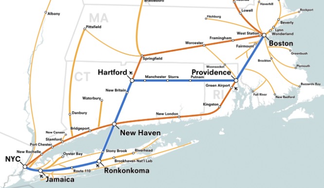 north Atlantic rail route