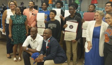 NBA champion Shaquille O’Neal provides free sneakers for middle school students at M.S. 180 – Bronx Times