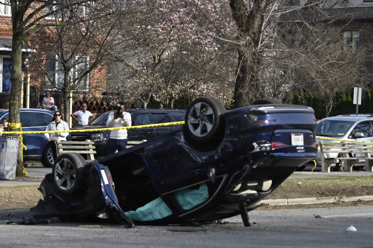 scene of a deadly traffic crash in brooklyn