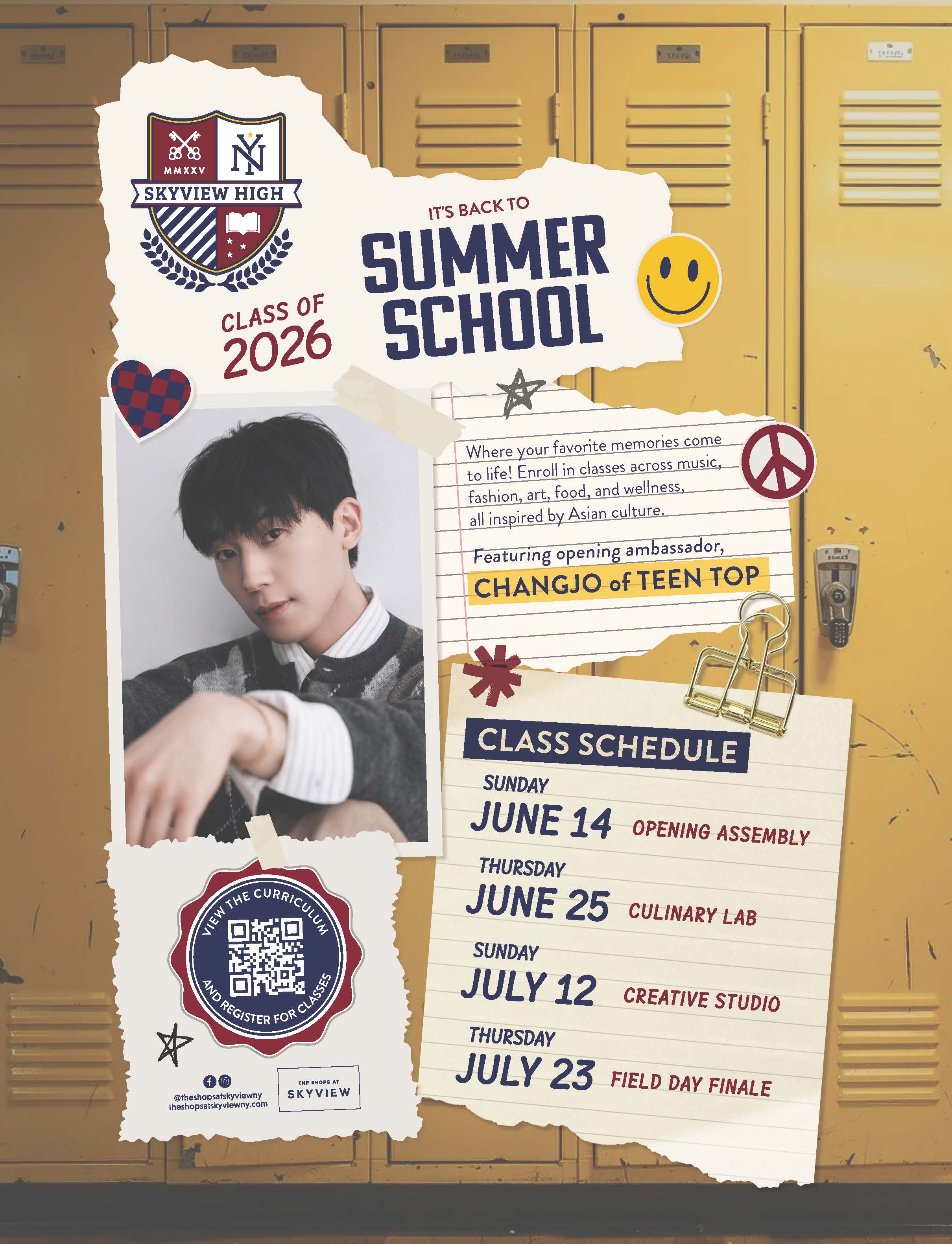 TEEN TOP’s CHANGJO heads back to class at Skyview High Summer School in Queens 3