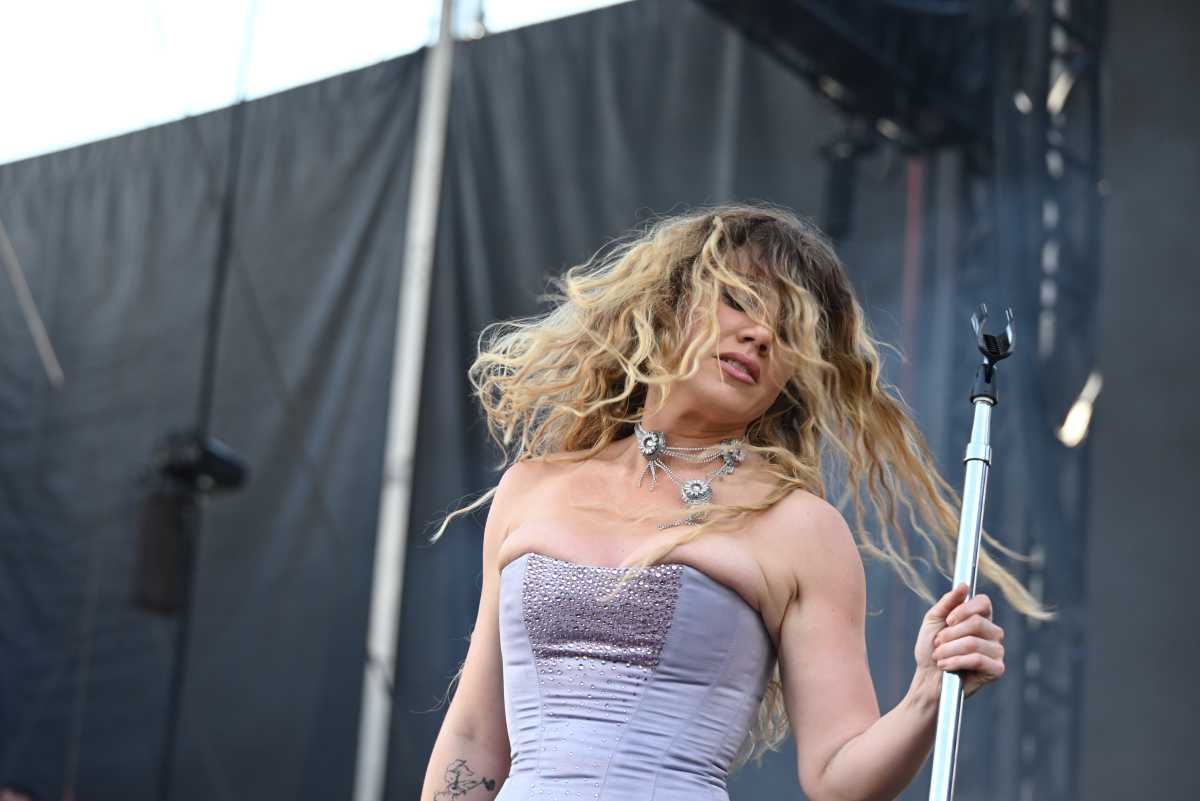 Slayter performs at Gov Ball.