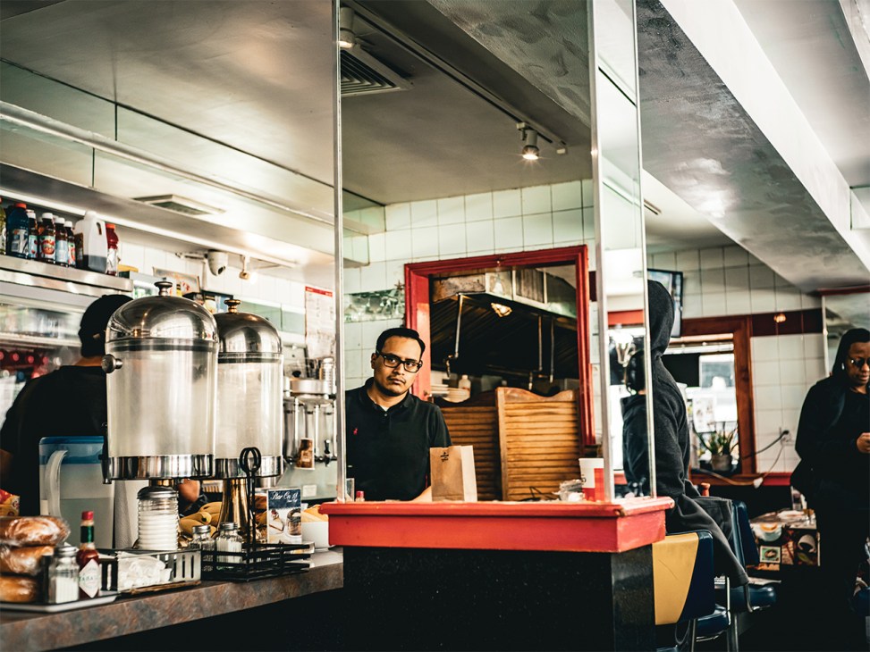 Inside Star 18 diner in Manhattan