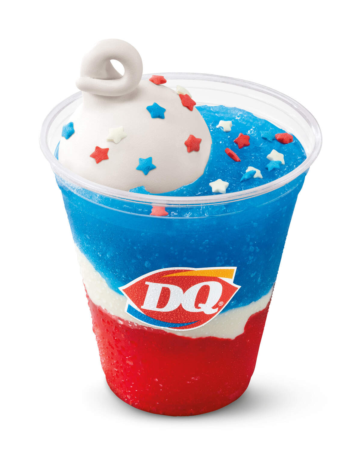 The new Stars & Stripes Misty slush float at Dairy Queen.