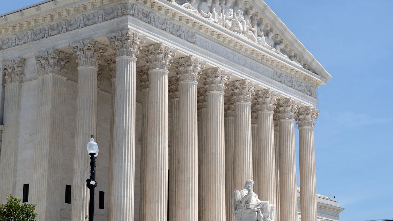 The Supreme Court is seen on Tuesday, June 30, 2026, in Washington, D.C. (AP Photo/Jose Luis Magana)