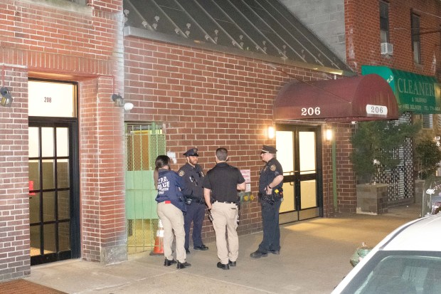 Police investigate after the body of Nadia Vitels was discovered in an apartment on E. 31st Street in Manhattan on March 14, 2024.