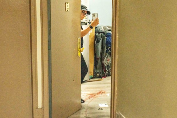 A 63-year-old woman was shot in the leg outside her apartment after taking out her garbage near E. 197th St. and Briggs Ave. in the Bronx on Saturday, June 27, 2026. (Theodore Parisienne / New York Daily News)