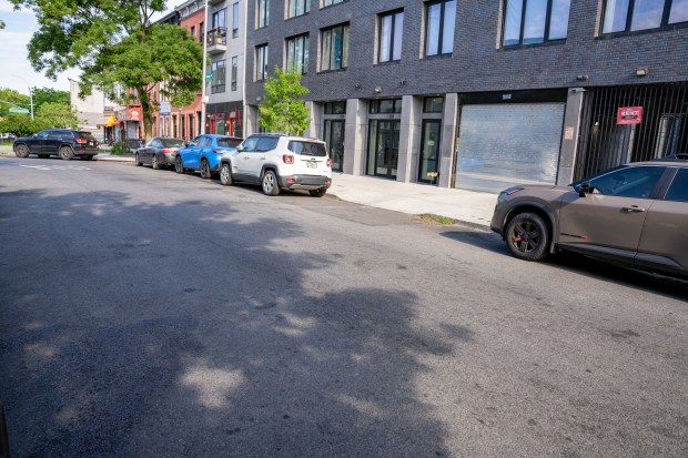 An unidentified adult male was pronounced dead at Brookdale Hospital after he was shot multiple times in the head outside of 17 Somers Street in Brooklyn on Saturday June 6, 2026. (Theodore Parisienne / New York Daily News)