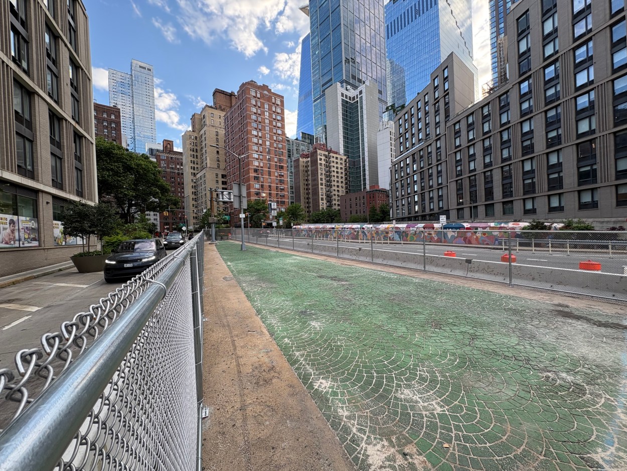 Temporary Dog Run at Dyer Ave