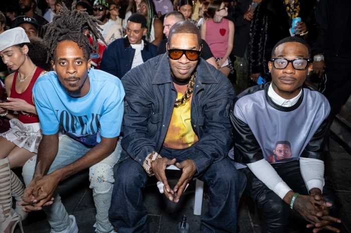busta rhymes at fashion show