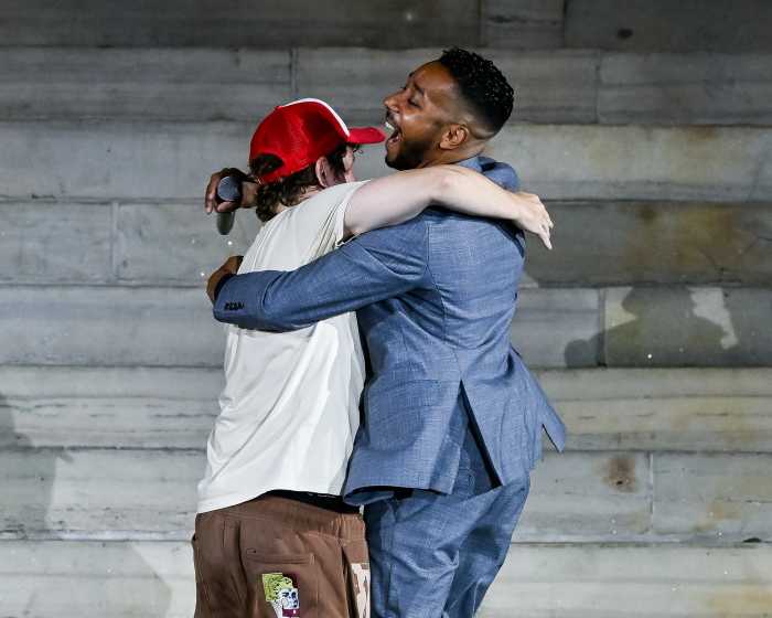 reynoso and dillane at fashion show