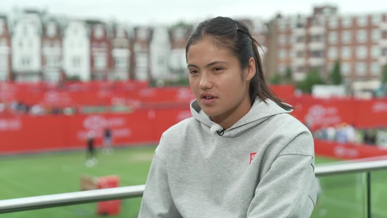 Locked in on the process: Emma Raducanu readies for Queen's Club