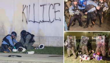 At least 20 protesters arrested at ICE detention center Delaney Hall as DHS vows 'ZERO tolerance for rioters'