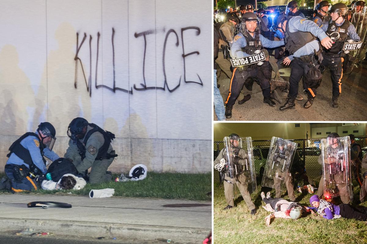 At least 20 protesters arrested at ICE detention center Delaney Hall as DHS vows 'ZERO tolerance for rioters'