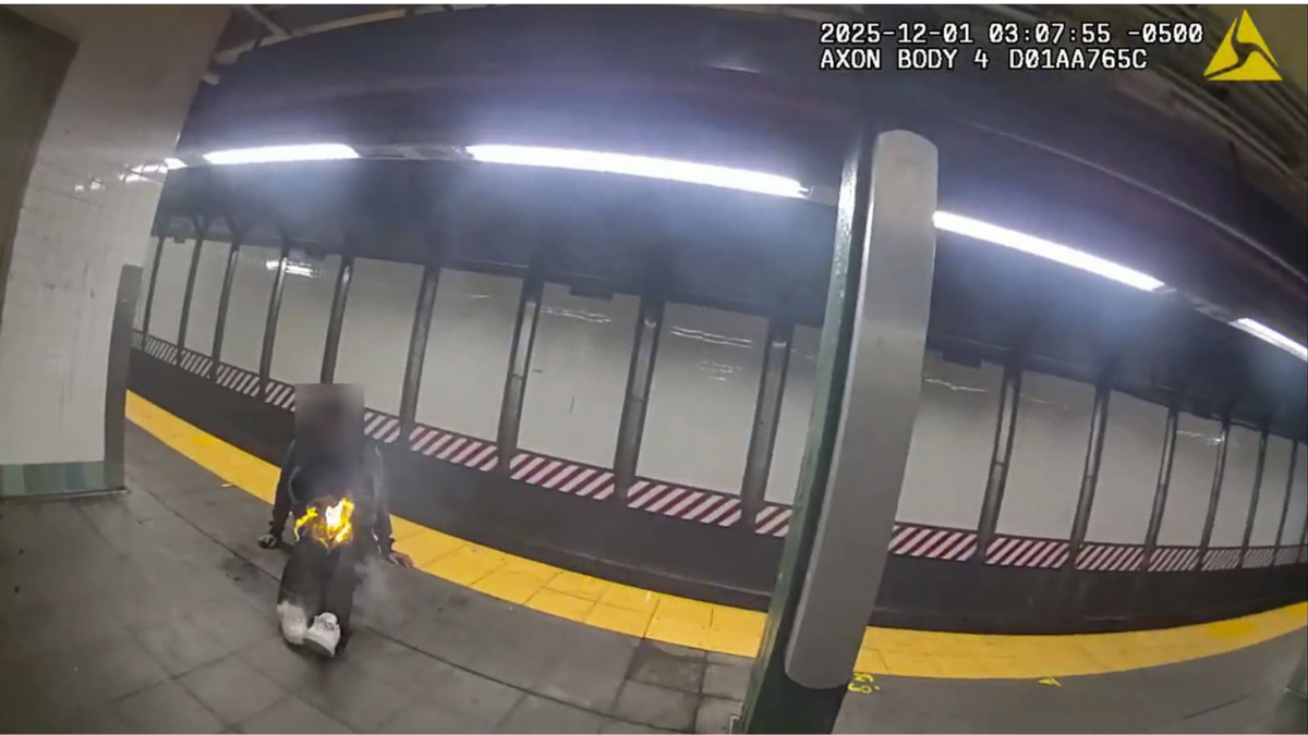 The homeless man who was set on fire by Hiram Carrero on the morning of December 1, 2025.