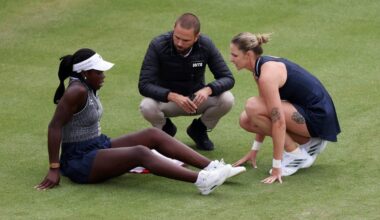 Victoria Mboko retires from Queen’s match after slip, casting doubt on Serena Williams doubles