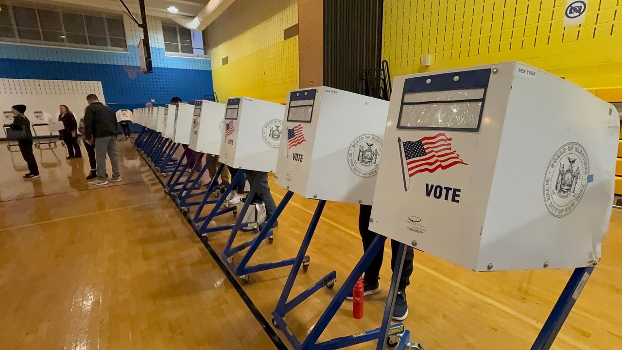 Although there are a slew of candidates vying for the seat, only five candidates, who all met Spectrum News NY1’s fundraising criteria, will participate. (Spectrum News NY1/Nicholas Wetzel)