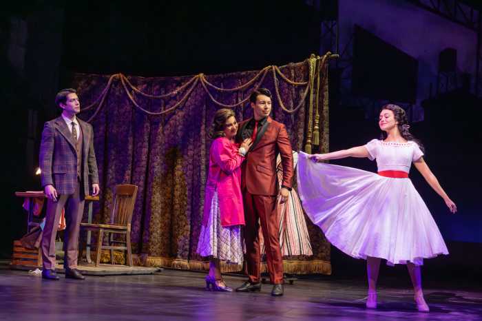 four actors on stage