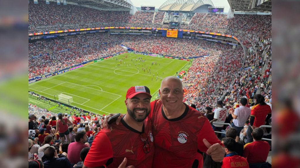 Brooklyn Park man with his father at FIFI World Cup in Seattle