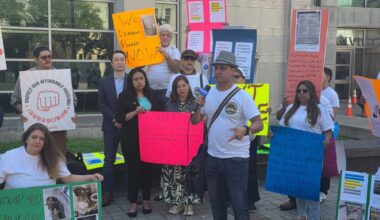 Queens tenants rally ahead of Housing Court hearing to demand repairs from real estate firm
