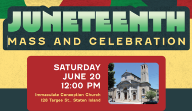 Mass in Commemoration of Juneteenth Planned at Immaculate Conception Church, Staten Island