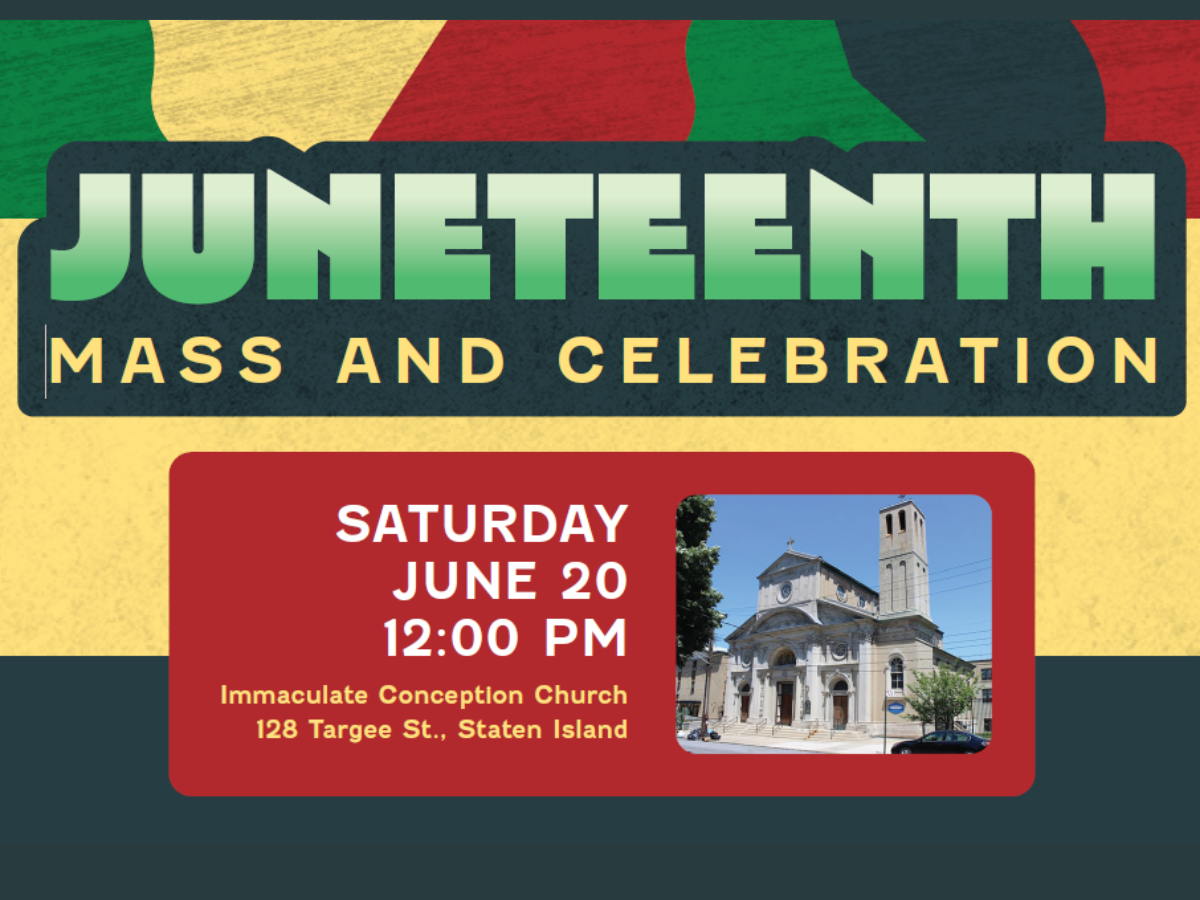 Mass in Commemoration of Juneteenth Planned at Immaculate Conception Church, Staten Island