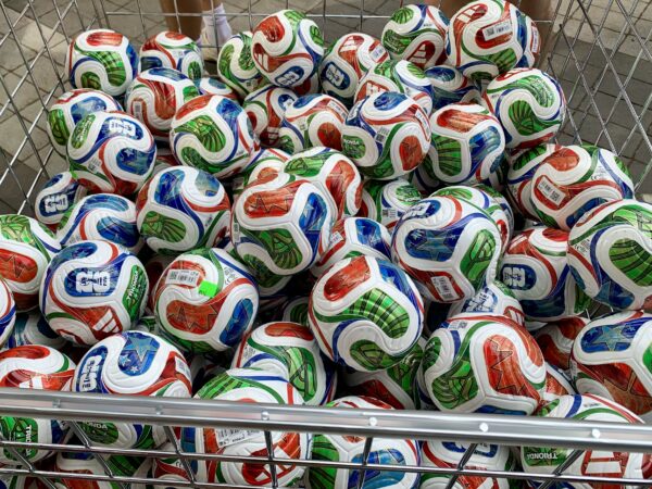 Plenty of soccer balls to go around. Photo: Mary Frost/Brooklyn Eagle