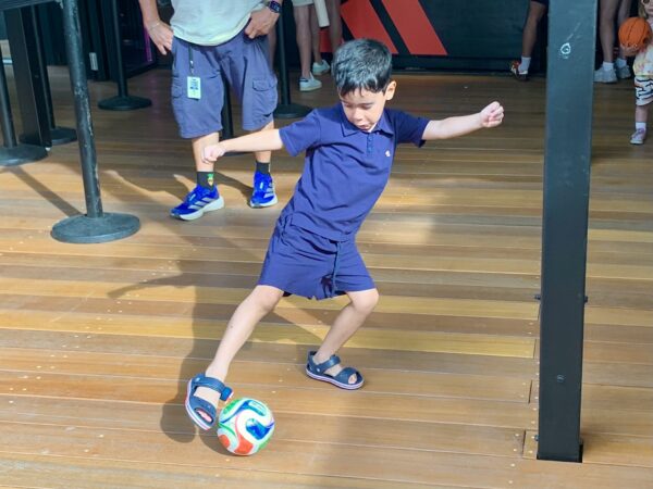 You’re never too young to get in the game. Photo: Mary Frost/Brooklyn Eagle