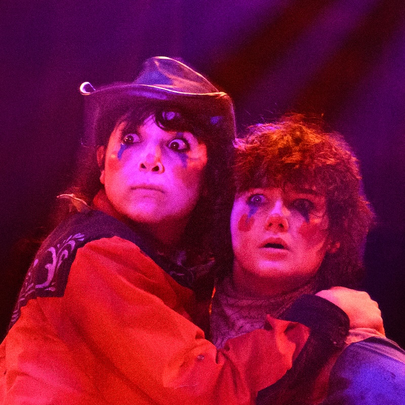 And Then The Rodeo Burned Down Off Broadway Review. Xhloe and Natasha on fire. – New York Theater