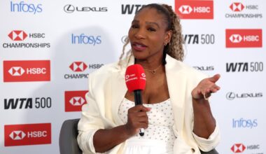Serena Williams spoke with the media Sunday ahead of her first match in nearly four years at The Queen's Club in London.
