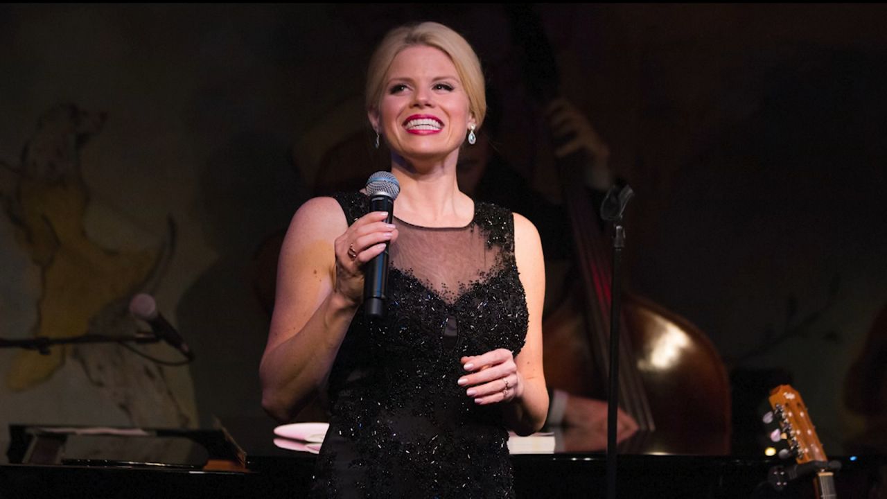 Megan Hilty performing at Cafe Carlyle