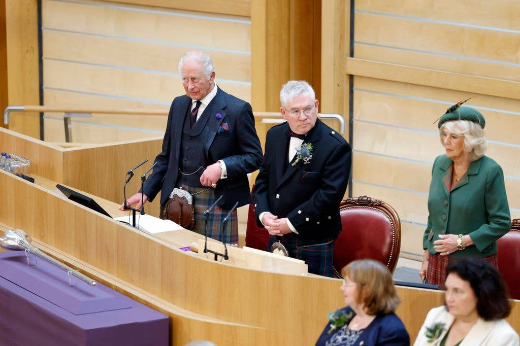 A photo of Queen Camilla and King Charles 