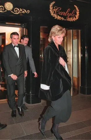 Princess Diana leaves the Carlyle hotel in New York City. on December 11, 1995Credit: AP Photo/Kathy Willens