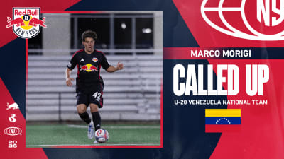Red Bull New York II Midfielder Marco Morigi Called Up to U-20 Venezuela National Team for Maurice Revello Tournament in Toulon, France