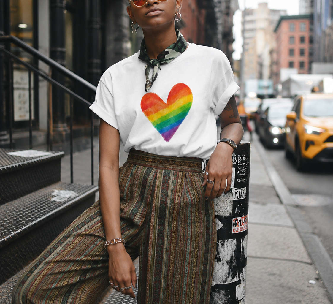 Silly Nice Rainbow Heart Tee Brings Love to NYC Streetwear
