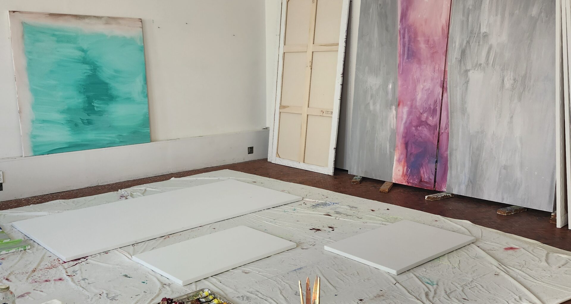 View of Jane Swavely’s studio on the Bowery, March 2026. Photo: Molly Warnock.