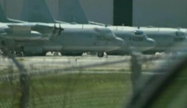 Planes at an airbase